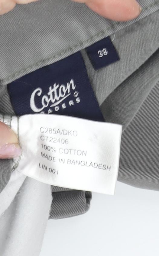 Mens UK Size 38 Cotton Traders  Chino Grey Trousers