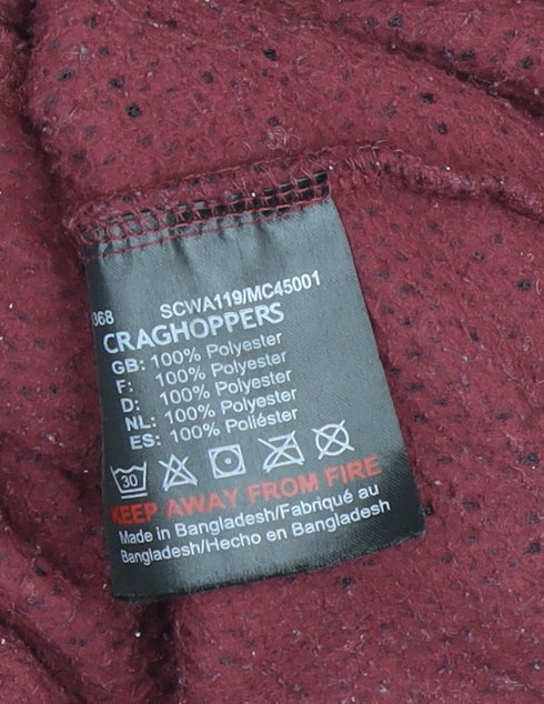 Womens UK Size 10 Craghoppers Red Basic Jacket