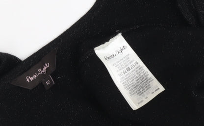 Phase Eight Women's Black Bodycon Dress Size 12