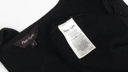 Phase Eight Women's Black Bodycon Dress Size 12