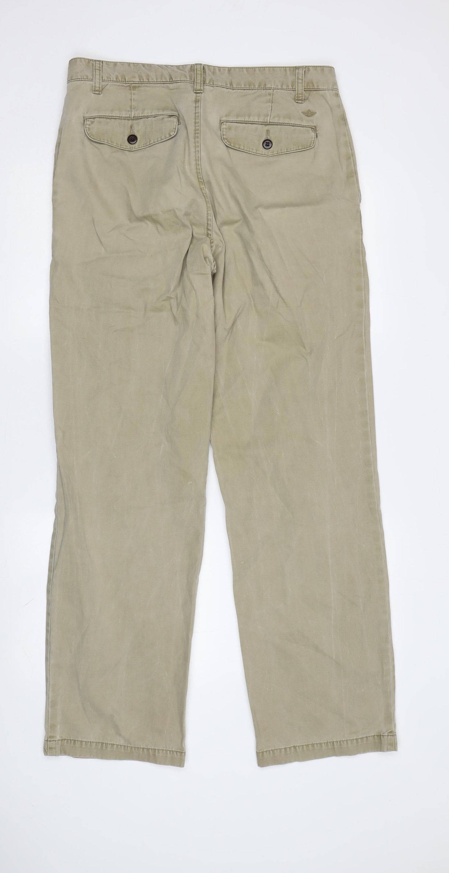 Dockers Men's Beige Chino Trousers, Size 32, Casual