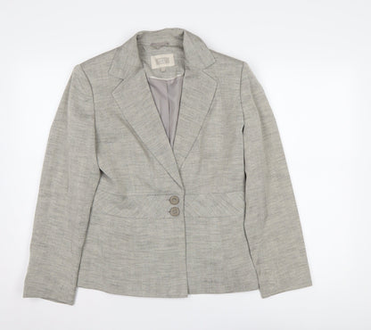 Next Women's Grey Blazer Petite Size 12