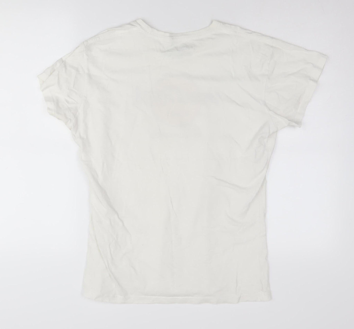 Unisex Adults UK Size XL Hard Rock Cafe White Basic T-Shirt
