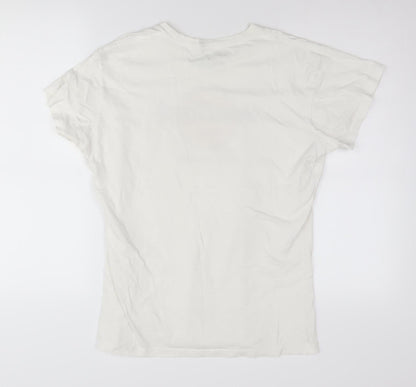 Unisex Adults UK Size XL Hard Rock Cafe White Basic T-Shirt