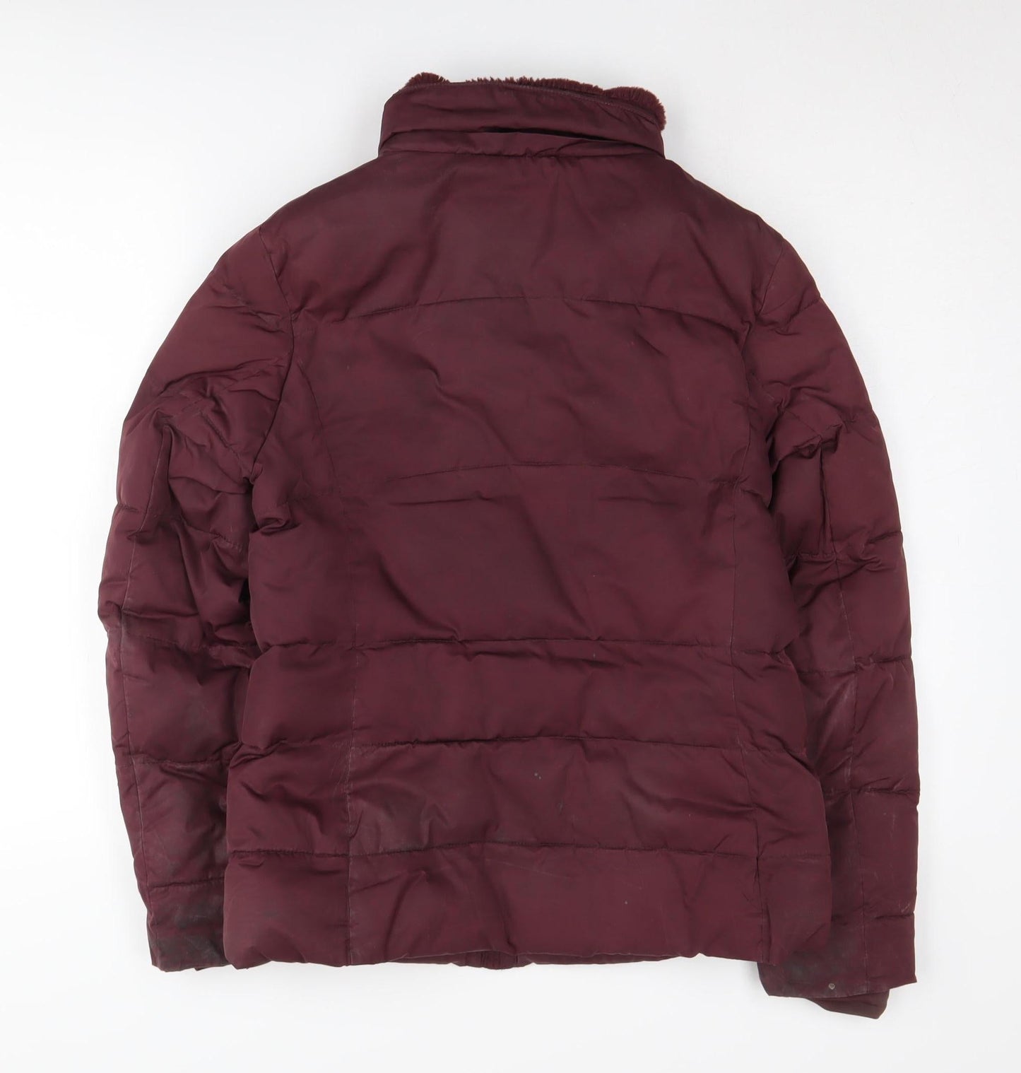 Womens UK Size 8 Marks and Spencer Red Puffer Jacket