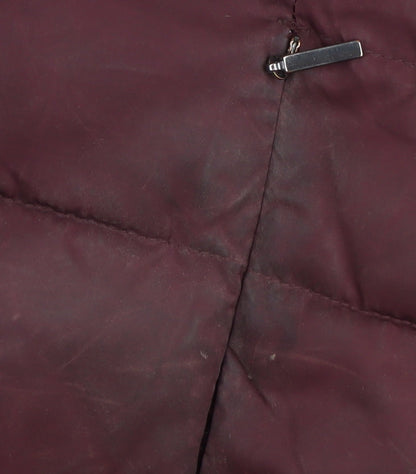 Womens UK Size 8 Marks and Spencer Red Puffer Jacket