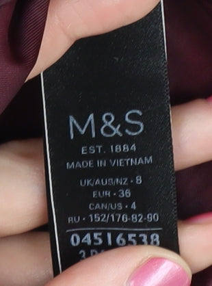 Womens UK Size 8 Marks and Spencer Red Puffer Jacket