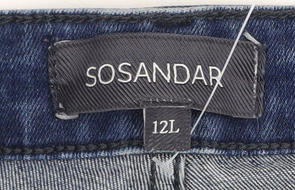 Sosandar Women’s Blue Skinny Jeans Size 12 Tall