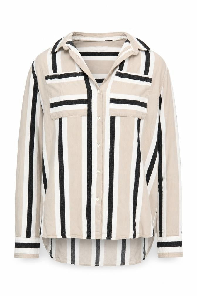 Womens UK Size 6 NEXT Beige Basic Button-Up