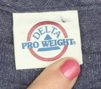 Adults UK Size S Delta Blue  T-Shirt