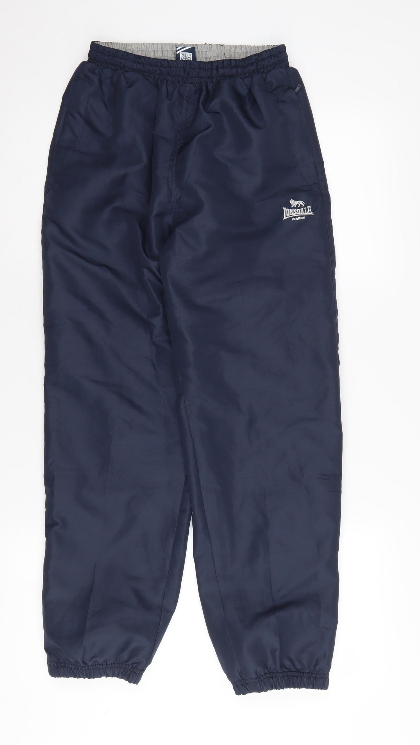 Lonsdale Boys Blue Track Pants 11-12 Years - Sports Style