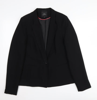 Next Women's Black Blazer Jacket Size 12 Lined Suit Coat