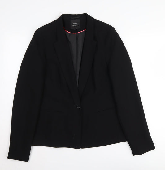 Next Women's Black Blazer Jacket Size 12 Lined Suit Coat