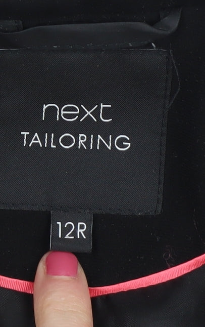 Next Women's Black Blazer Jacket Size 12 Lined Suit Coat