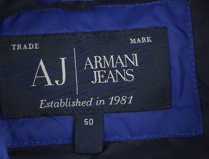 Armani Jeans Men's Blue Puffer Jacket M