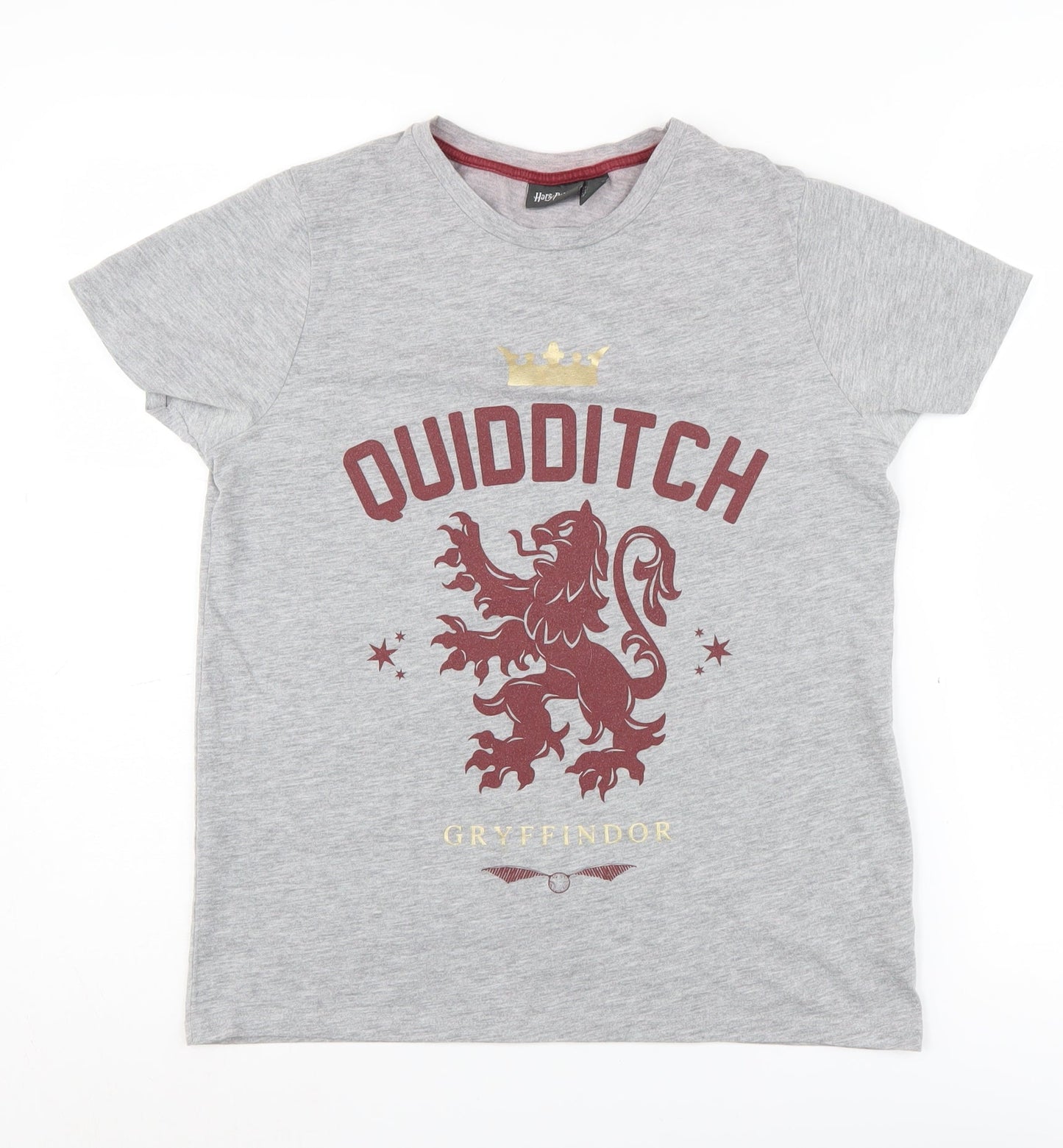 Unisex Adults UK Size M Harry Potter Grey Basic T-Shirt