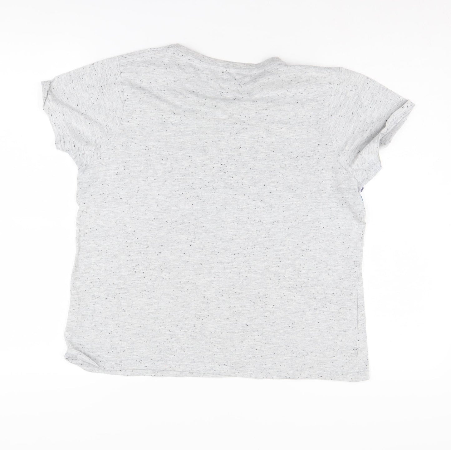 Womens UK Size L Disney Grey Basic T-Shirt