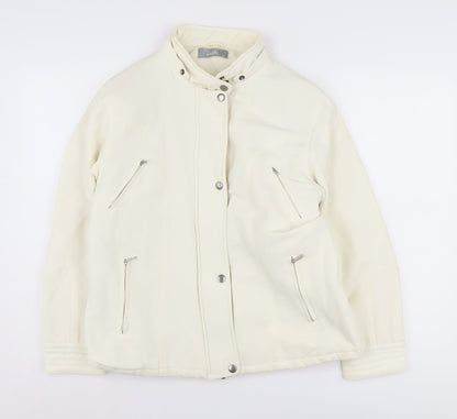 Womens UK Size 14 Wallis Ivory Basic Jacket