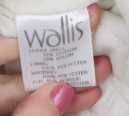 Womens UK Size 14 Wallis Ivory Basic Jacket
