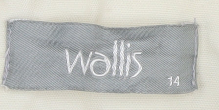 Womens UK Size 14 Wallis Ivory Basic Jacket