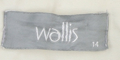 Womens UK Size 14 Wallis Ivory Basic Jacket