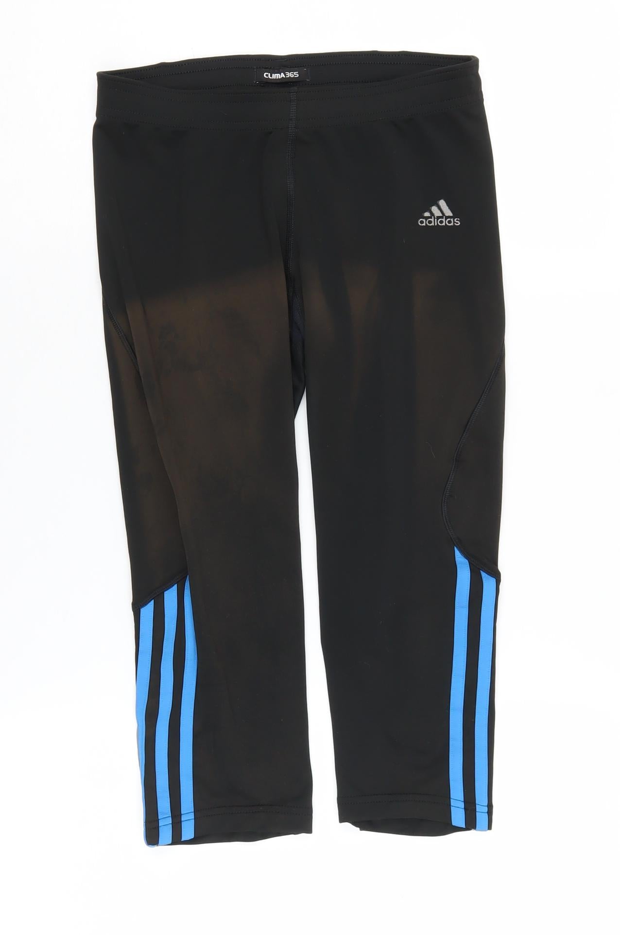 Adidas Unisex Kids Black Cropped Leggings M