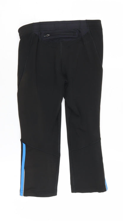 Adidas Unisex Kids Black Cropped Leggings M