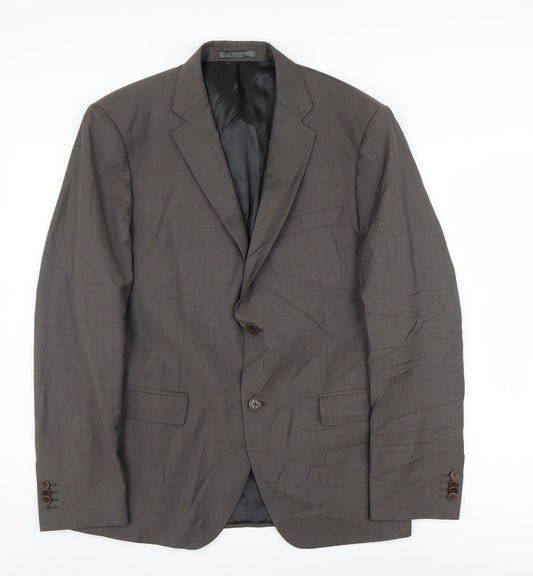 Mens UK Size 52 Calvin Klein Regular Grey Suit Jacket