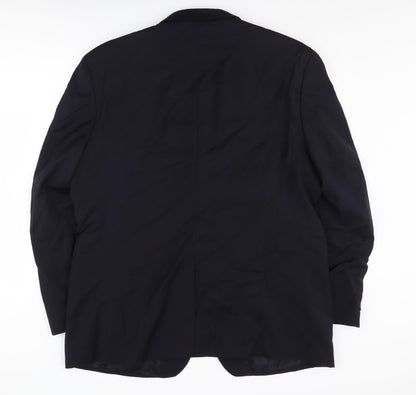 Mens UK Size 46 Pierre Cardin Regular Black Suit Jacket
