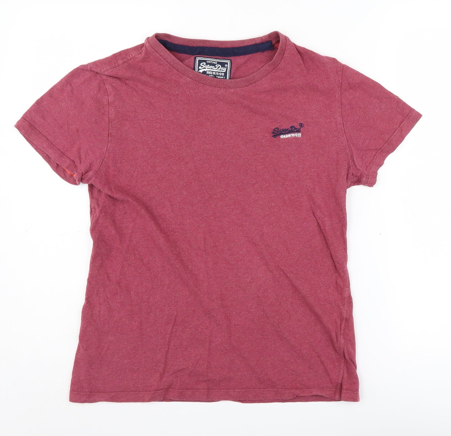 SuperDry Men's Red Medium Crew Neck T-Shirt