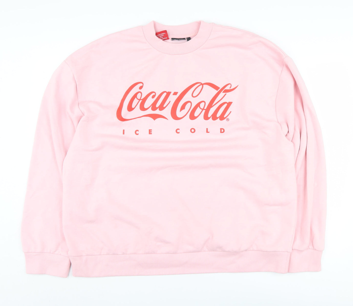 Womens UK Size M ASOS Design Pink Pullover Sweatshirt