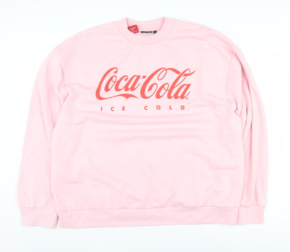 Womens UK Size M ASOS Design Pink Pullover Sweatshirt