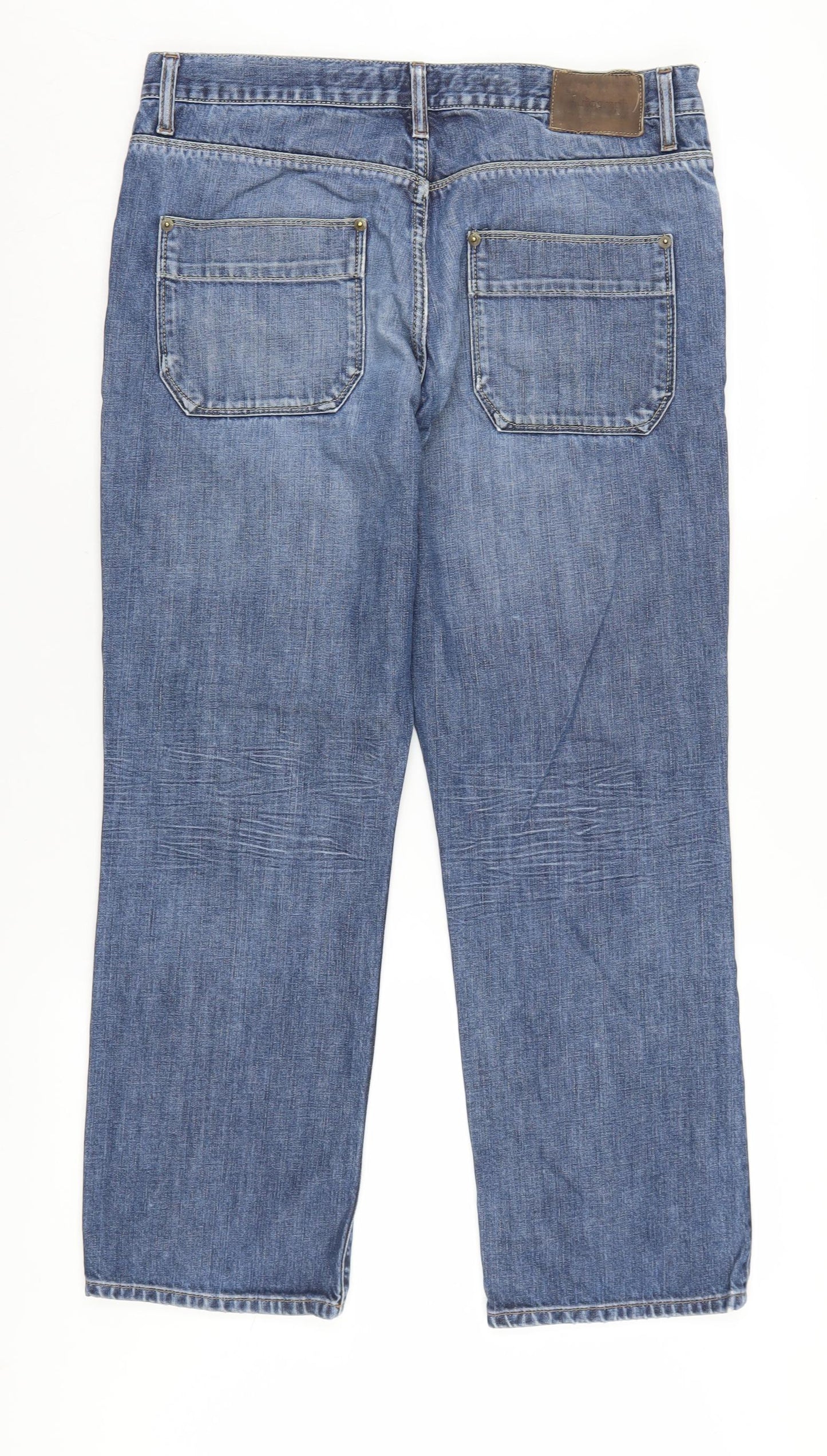 Marks and Spencer Men's Blue Straight Jeans Size 34