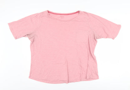Boden Women's Pink T-Shirt, Size 22, Plus Size, Relaxed Fit