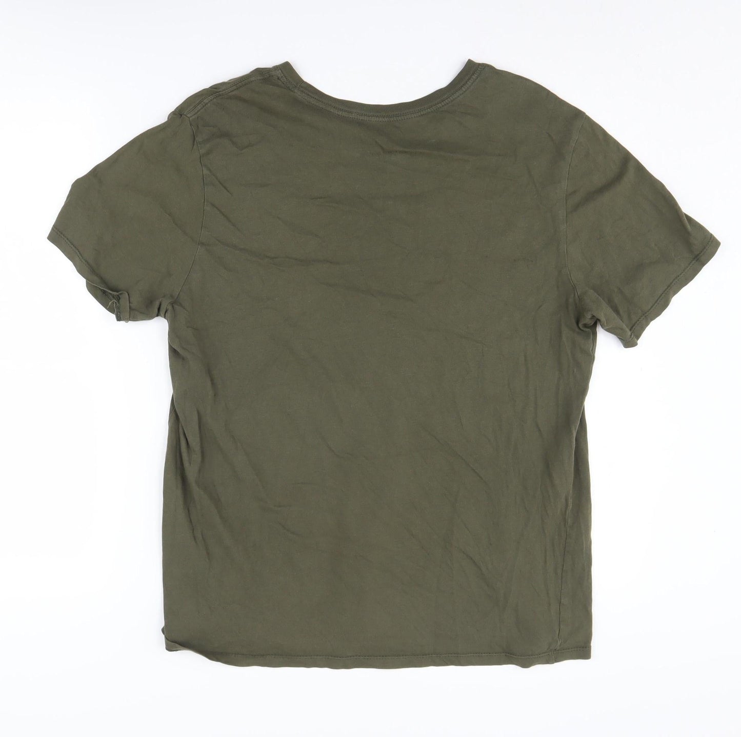 Nike Men's Green Athletic Crew Neck T-Shirt L