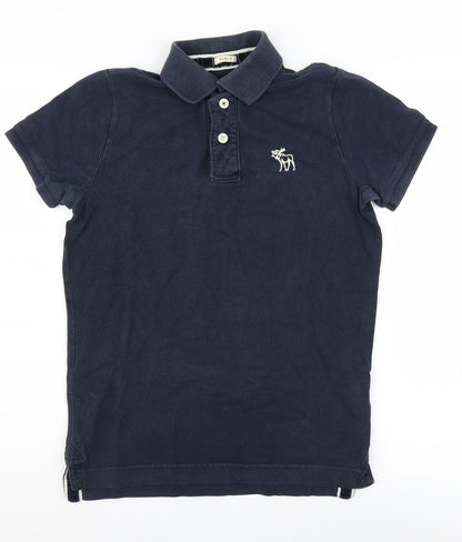 Abercrombie & Fitch Men's Blue Small Polo Shirt