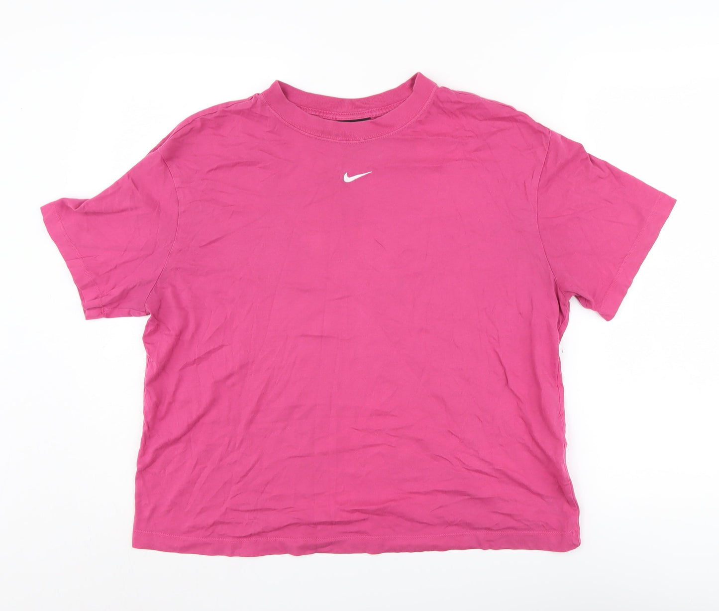 Womens UK Size M Nike Pink Basic T-Shirt