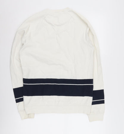 Mens UK Size XS Jack Wills White Pullover Sweatshirt