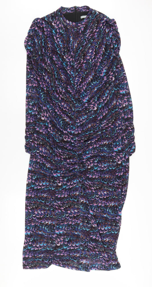 Oliver Bonas Women's Multicoloured Sheath Dress Size 12