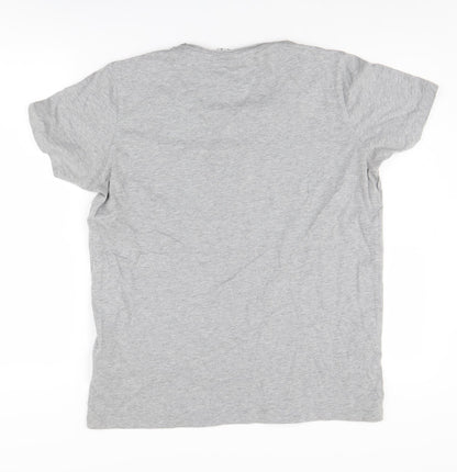 Unisex Adults UK Size M le coq sportif Grey Basic T-Shirt