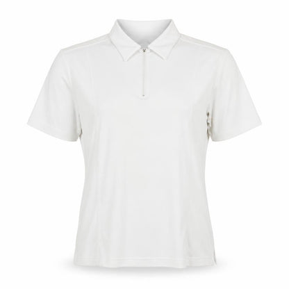 Emsmorn Women's White Polo Top Size 16 Regular Fit
