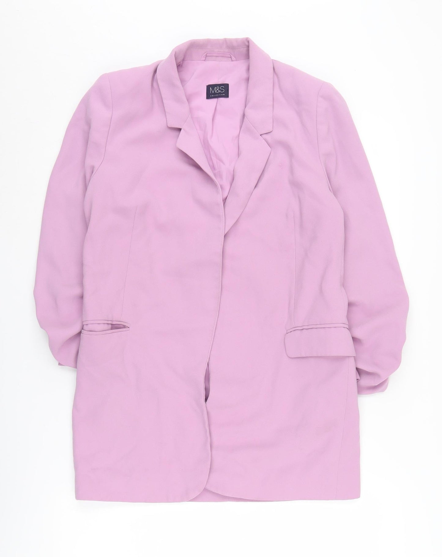 Marks and Spencer Women's Pink Blazer Size 8