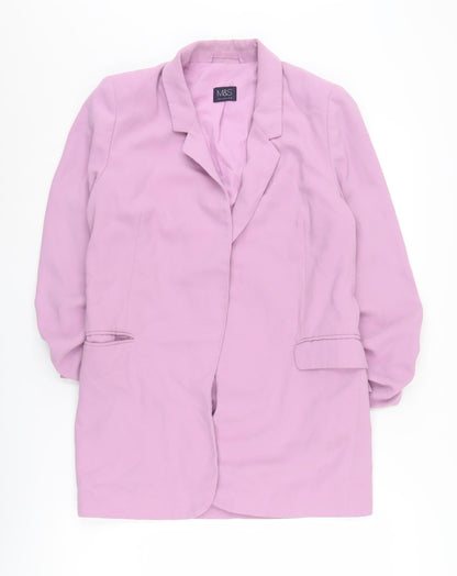 Marks and Spencer Women's Pink Blazer Size 8