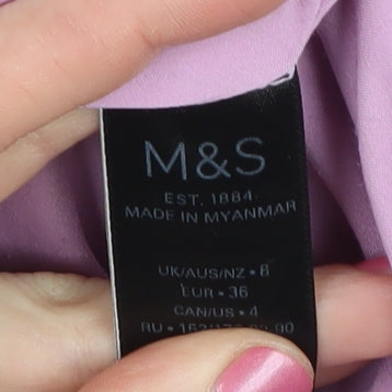 Marks and Spencer Women's Pink Blazer Size 8