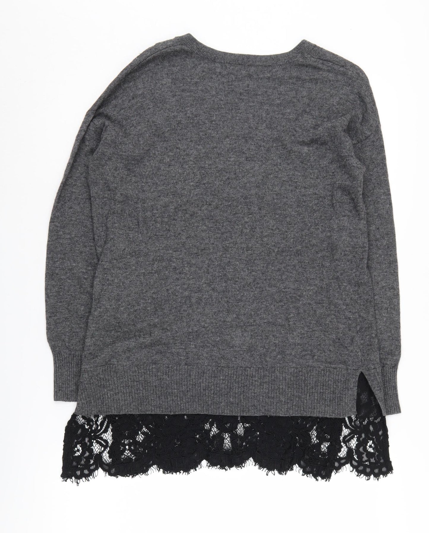 Womens UK Size 8 Topshop Grey Pullover Jumper