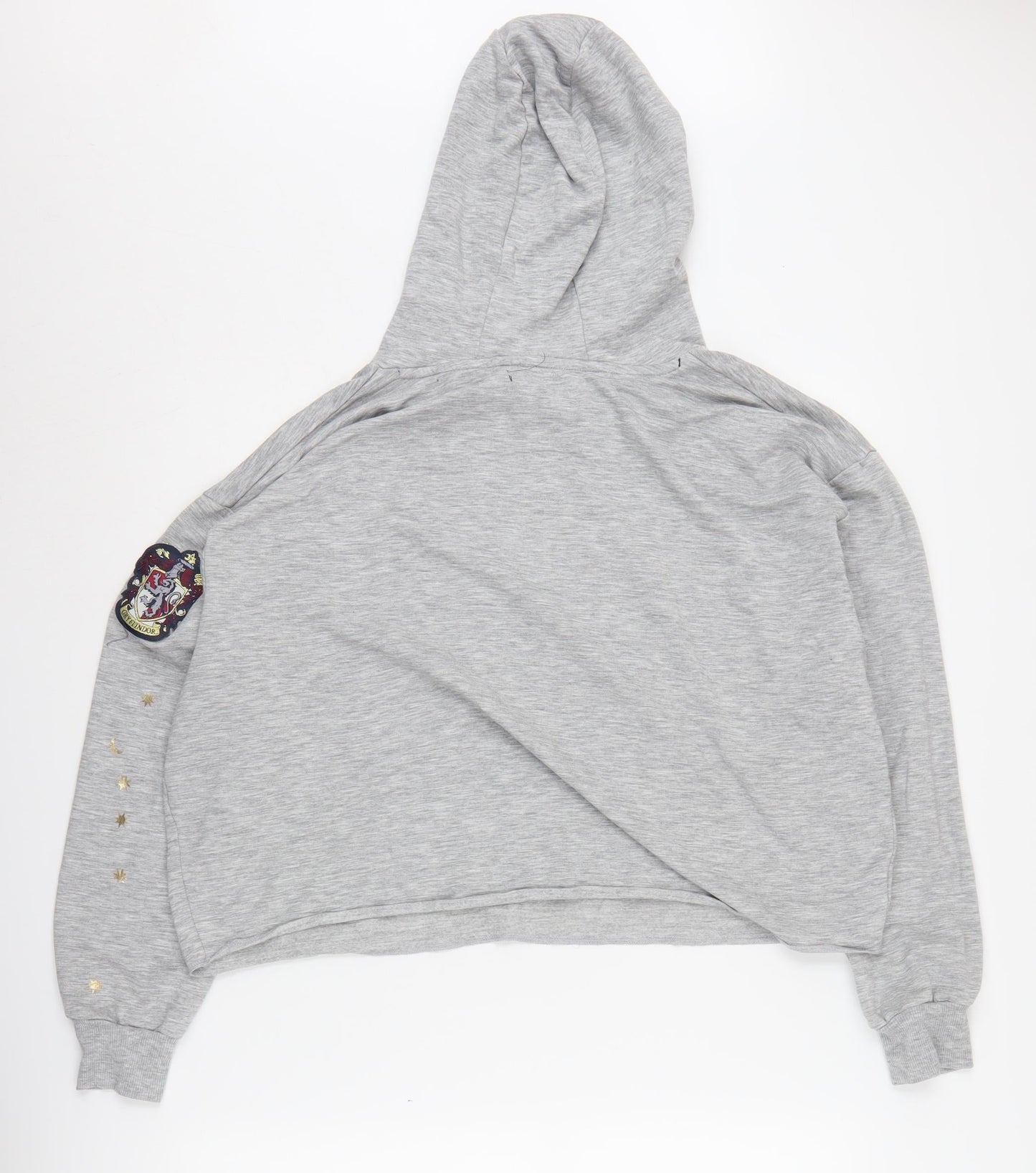 Womens UK Size L Harry Potter Grey Pullover Hoodie