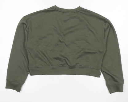 Zara Girls Green Pullover Sweatshirt 13-14 Years