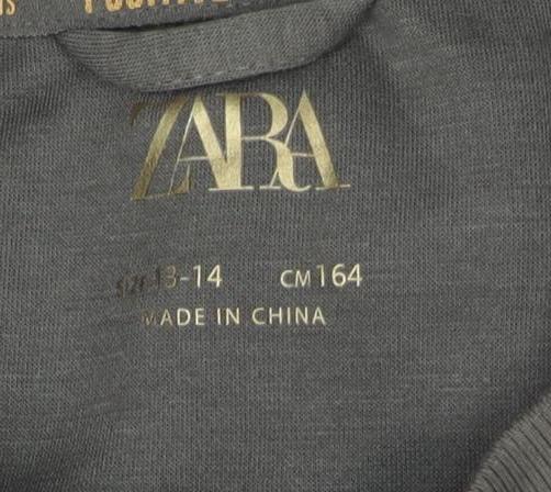 Zara Girls Green Pullover Sweatshirt 13-14 Years