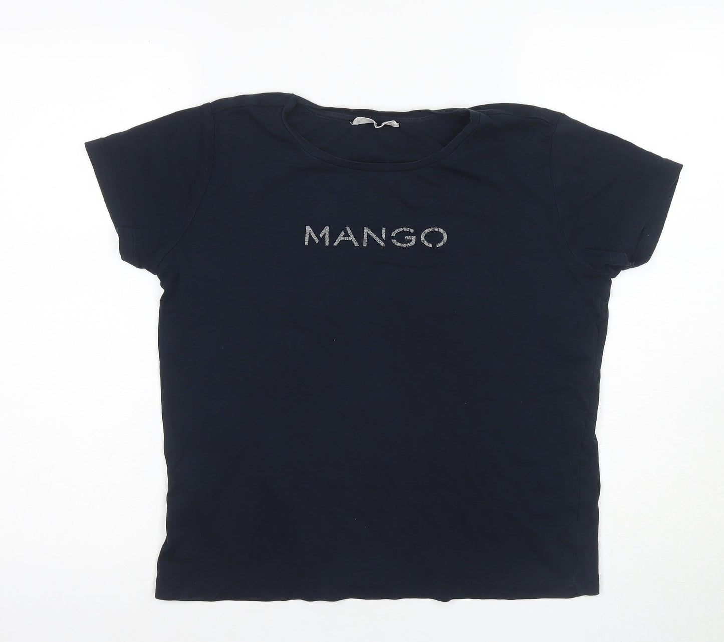 Womens UK Size XL MNG Black Basic T-Shirt