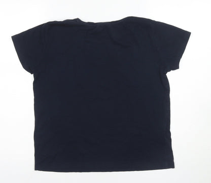 Womens UK Size XL MNG Black Basic T-Shirt